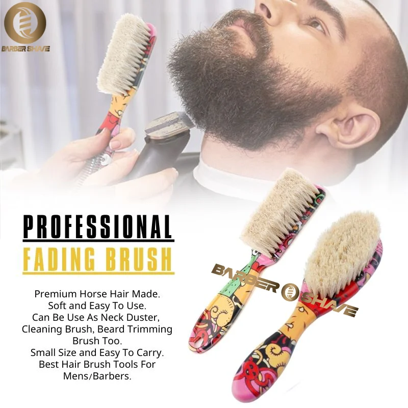 NEW Barbershop Shaving Beard Brush Sets Professional Hair Removal Neck Dusting Horse Hairbrush Face Mustache Salon Cleaning Tool