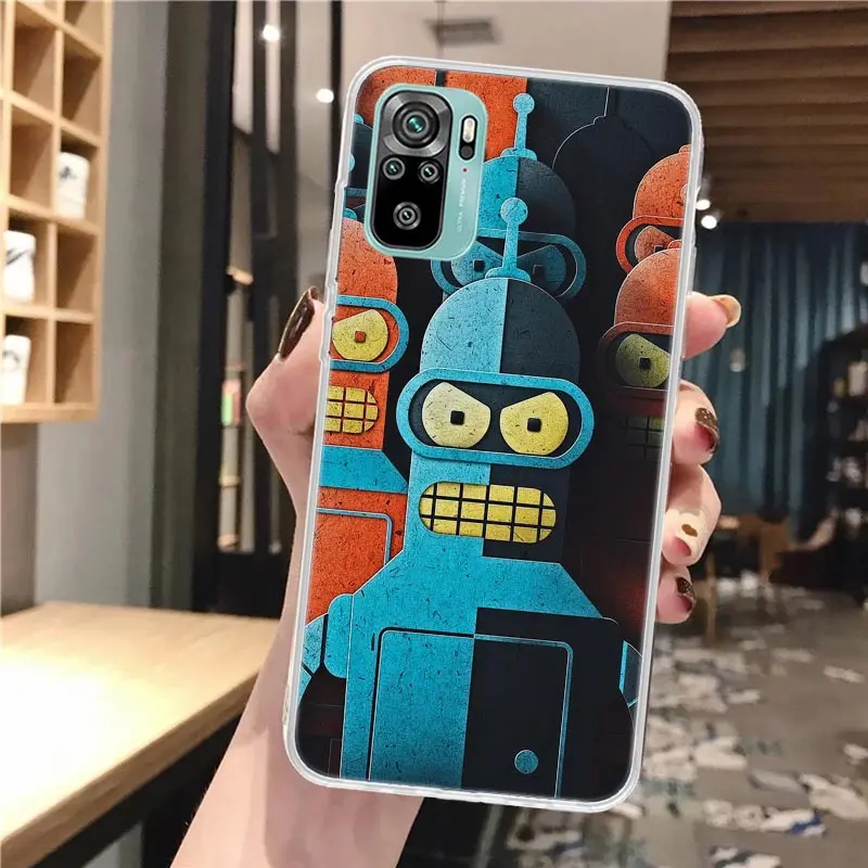 Cartoon F-Futuramas Soft Phone Case For Xiaomi Redmi 10 10A 10C 9 9A 9C 9T 12 12C 8 8A 7 7A 6 6A S2 K20 K40 Pro 10X K30 Coque