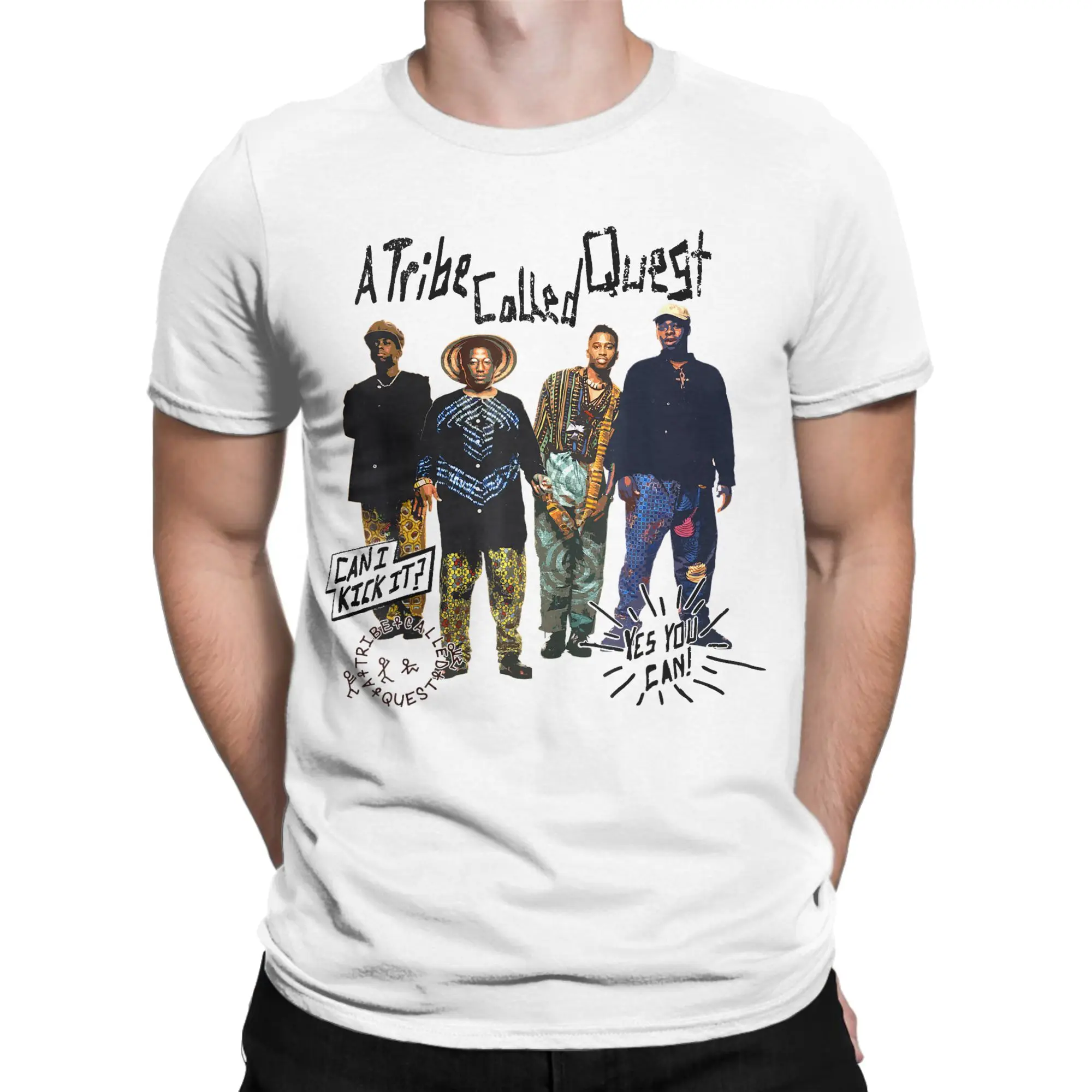 Cool A Tribe Called Quest Low End Theory T-Shirts Men Round Collar Cotton T Shirt  Short Sleeve Tee Shirt Graphic Tops