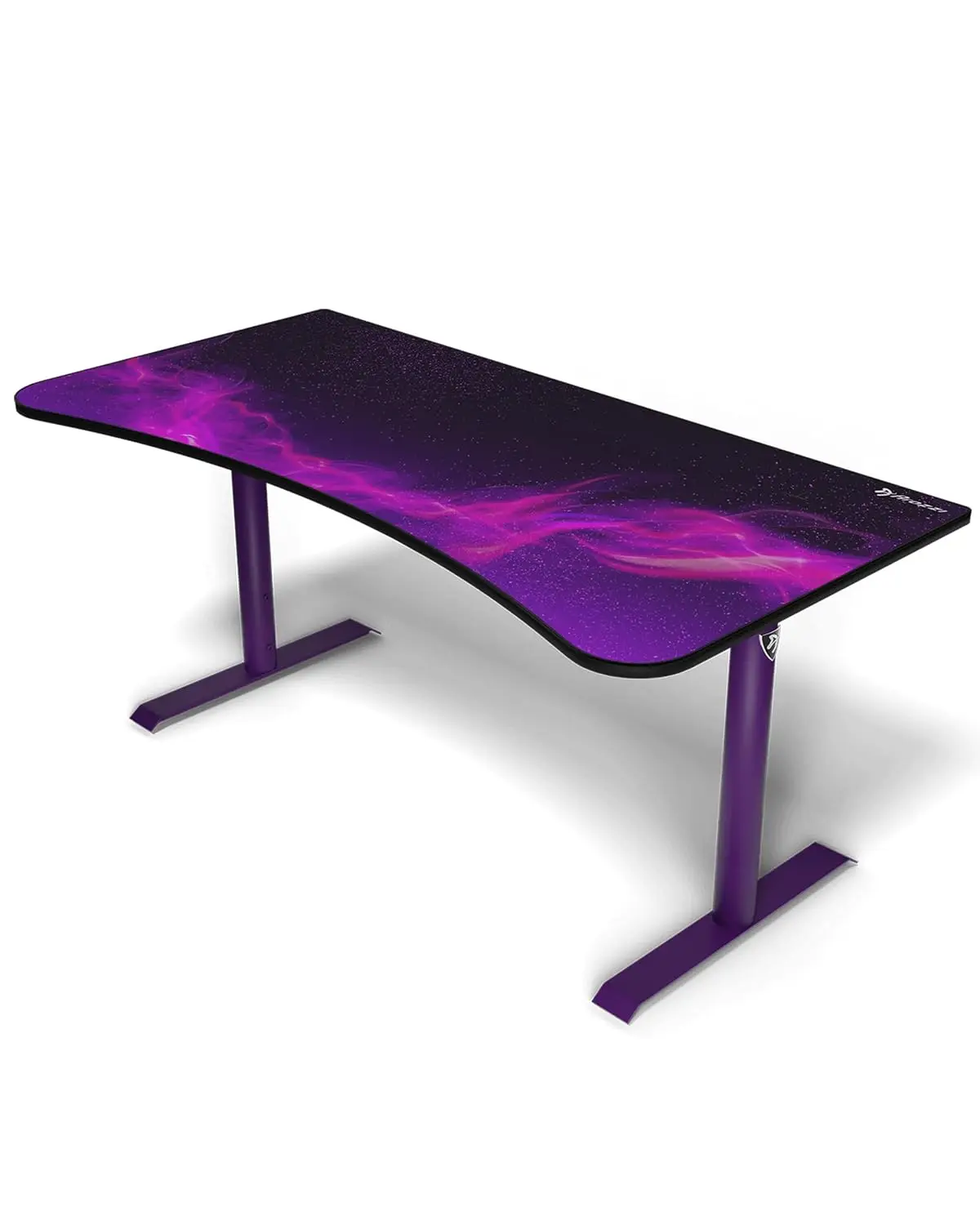 Ultrawide Curved Gaming Desk Purple Galaxy Pattern, Customized
