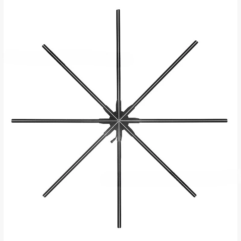180Cm high-end flagship 3d holographic fan, projector large size high resolution LED light