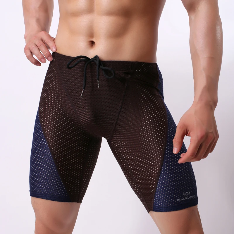 Erkek plaj yaz dar şort eklenmiş kısa tayt Joggers çabuk kuruyan sıska Fitness şortu erkek
