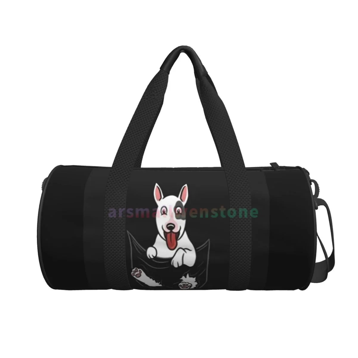 Terrier Dog Yoga Bag Workout Durable Backpack Handbags Round Outdoor Fitness Bags Travel Duffle Bag