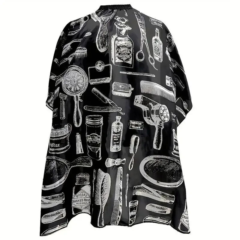 

Professional Barber Cape for Hairdressing - Waterproof & Non-Stick Perm/Dyeing Bib with Stylish Print