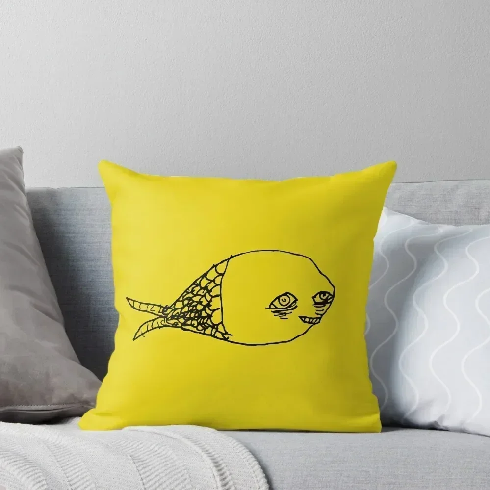 

Tired Fish Throw Pillow luxury sofa pillows Luxury Room Decorative Cushions Rectangular Cushion Cover Cushion Child pillow