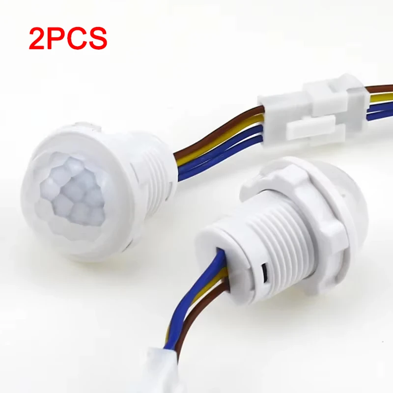 110 فولت 220 فولت LED PIR مستشعر حركة بالأشعة تحت الحمراء التبديل كشف التلقائي مصباح لجهاز الاستشعار التبديل PIR الاستشعار الكاشف على قبالة مفتاح ذكي