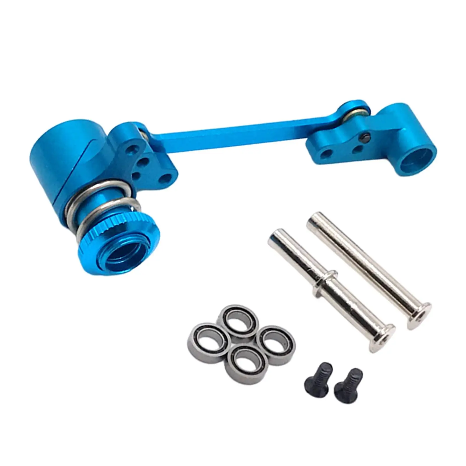 RC Car Steering Group Sturdy Metal Assembly for Wltoys 1/12 1/14 Chassis Upgrade Accessories