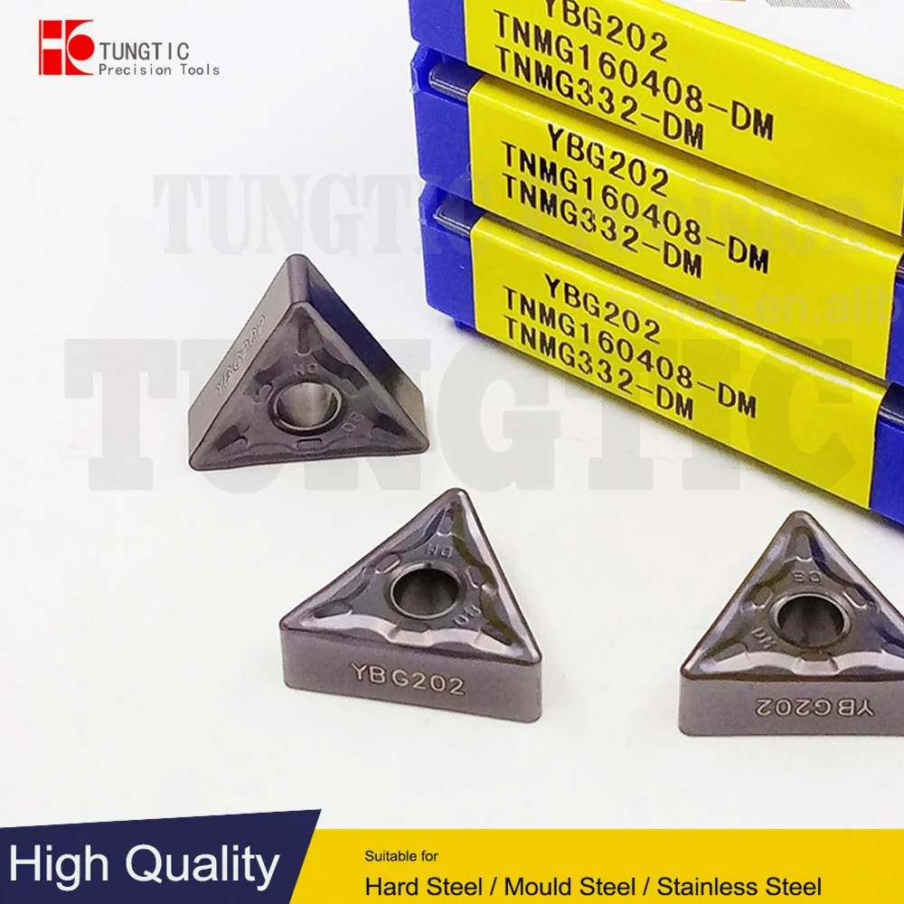 TNMG160408-DM YBG202 TNMG332-DM TNMG 160408 DM External General Turning Inserts Carbide Cutter Lathe Tool For CNC TNMG 160408-DM