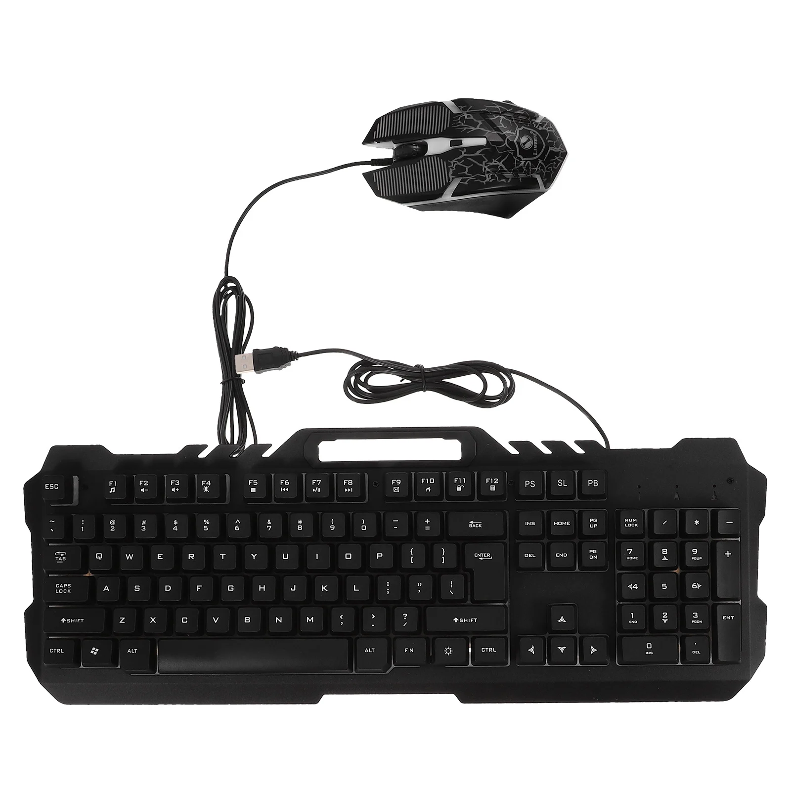 

Mechanical Keyboard Mouse Set Wired Backlit RGB USB Comfortable Precision Durable PC Accessories