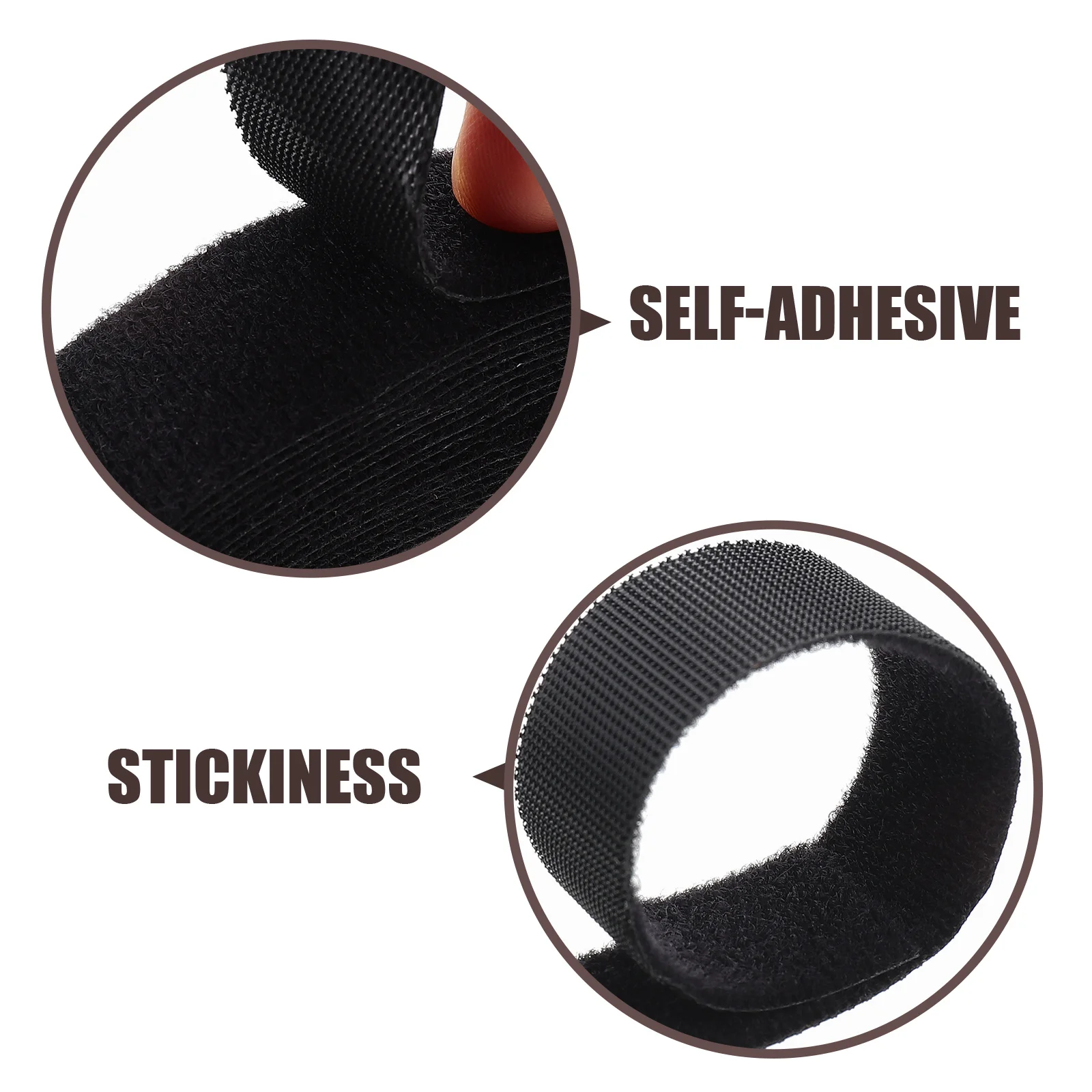 

1 Roll Sticky Cable Ties Strap High-Grade Reusable Cord Organizer for Home Office Cable Management Self-Adhesive Wire Strip