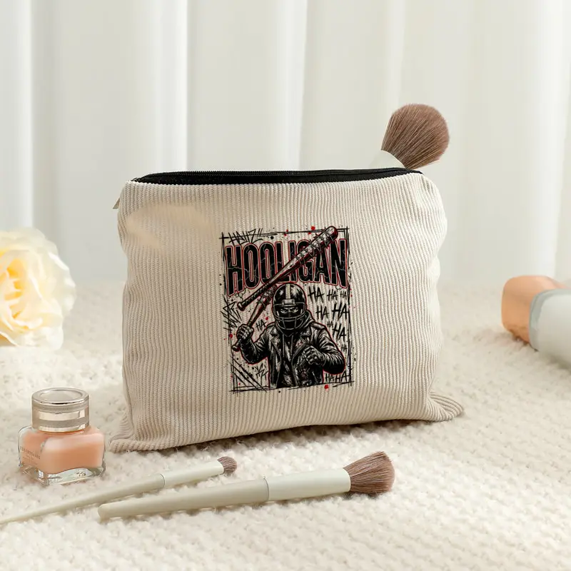 Hooligan Album Arirang 2.0 World Tour 2026 Corduroy Makeup Bags Fashion Foldable Storage Bag Travel Storage Bags Kpop Fan Gift