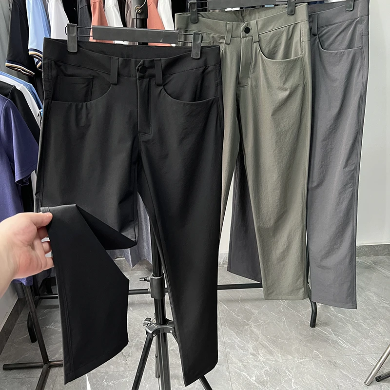 

Qui Dry дышащие водостойкие 3D индивидуальные уличные мужские повседневные брюки летние легкие длинные брюки молодежные активные брюки