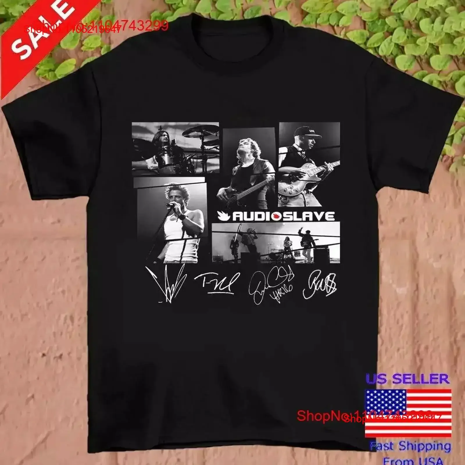 Audioslave Band Concert Signature All Members T Shirt Size BL646 vintage Washed designer clothes Slightly Soft Casual vintage