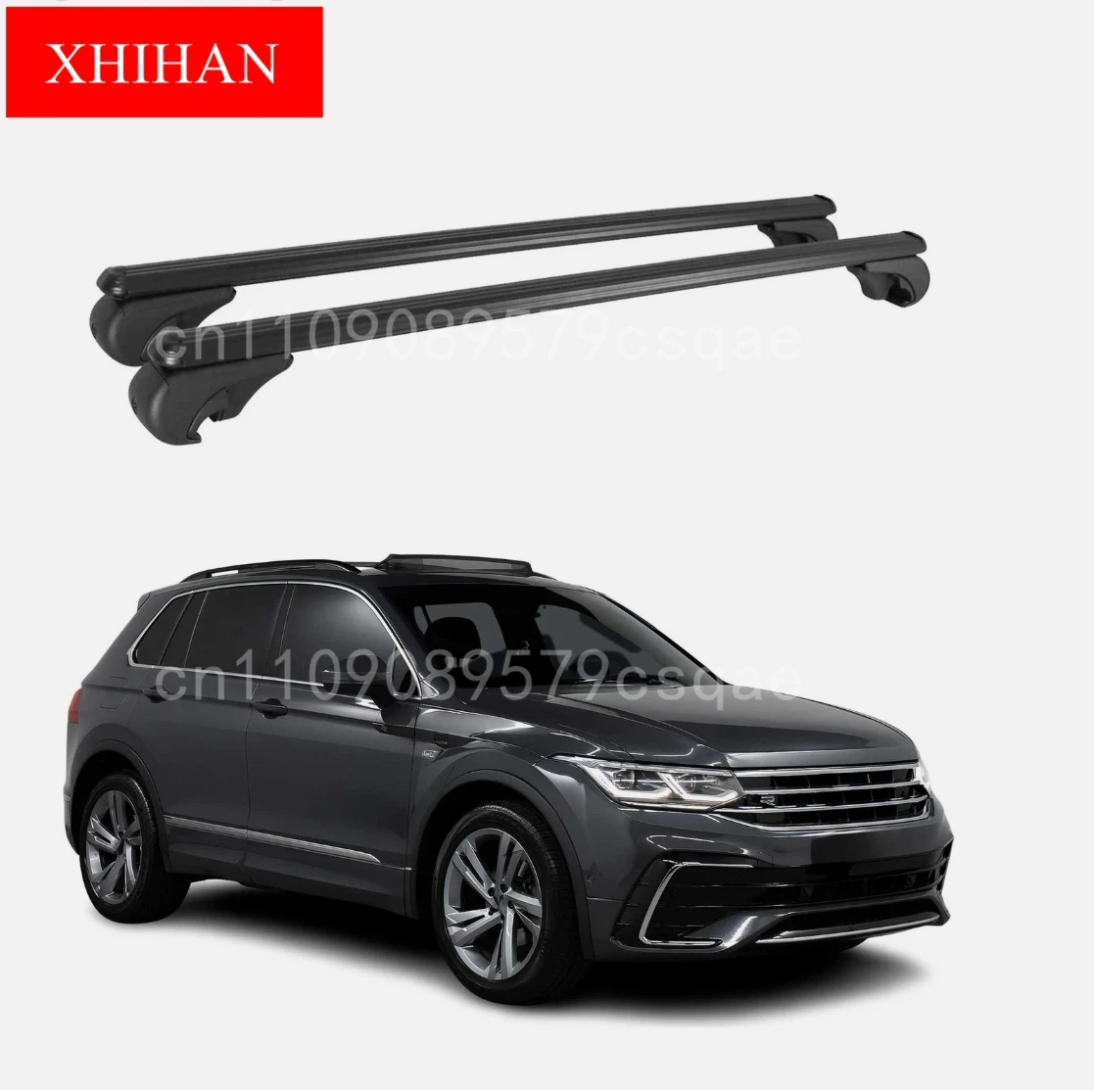 

Запираемый багажник на крышу, перекладина для багажника для VW Tiguan 2018-2024, черный, серебристый, 2 шт.