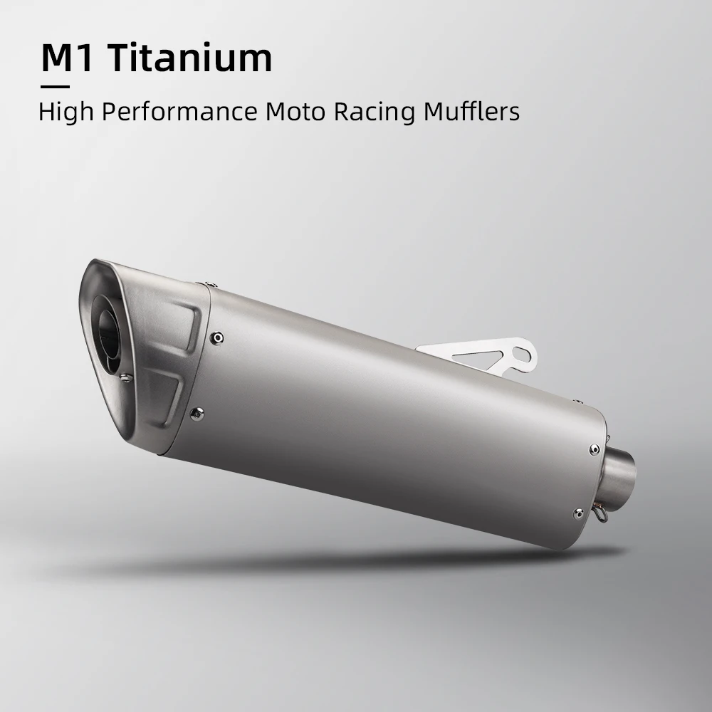 

R1 M11 HAPLT (titanium alloy) motorcycle high performance muffler 51mm Universal Motorcycle Exhaust Muffler carbon fiber Hea