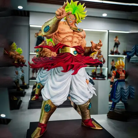 50cm Anime Dragon Ball Super Saiyan JT Broly Action Figures GK Assembly Model Kit Large Sculpture Desktop Decoraion Toys Gifts
