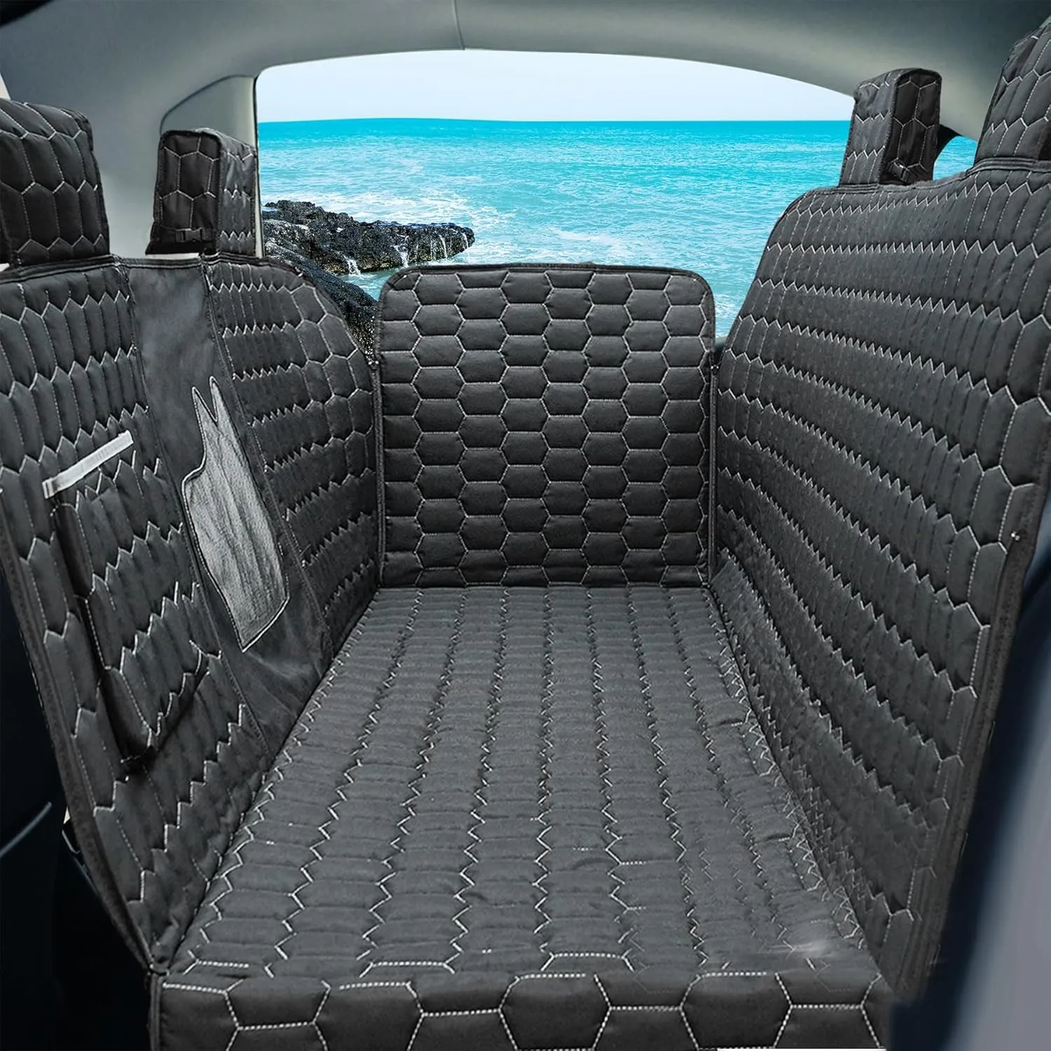 

Автокресло для собаки Tesla Model 3, чехол на сиденье для домашних животных защищает сетчатое окно и подголовник, защита от царапин