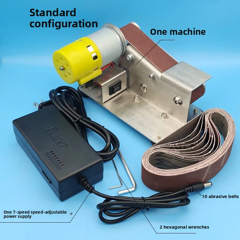 ماكينة تلميع الحزام الكهربائي الصغيرة متعددة الوظائف بزاوية 15 درجة، ماكينة طحن النجارة، سكين شحذ قطعة أثرية