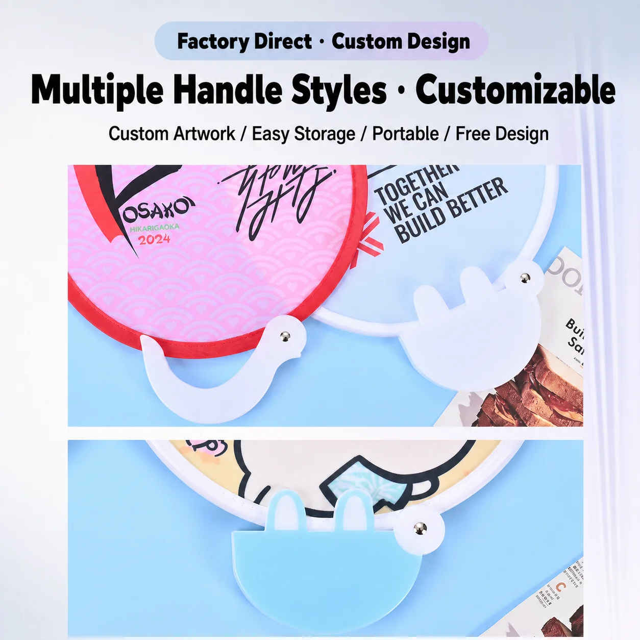 Portable Hand Fan Bright Polyester Collapsible Fan Foldable Flying Disc Fan Fruit-Themed For Summer Activities Gifts Daily