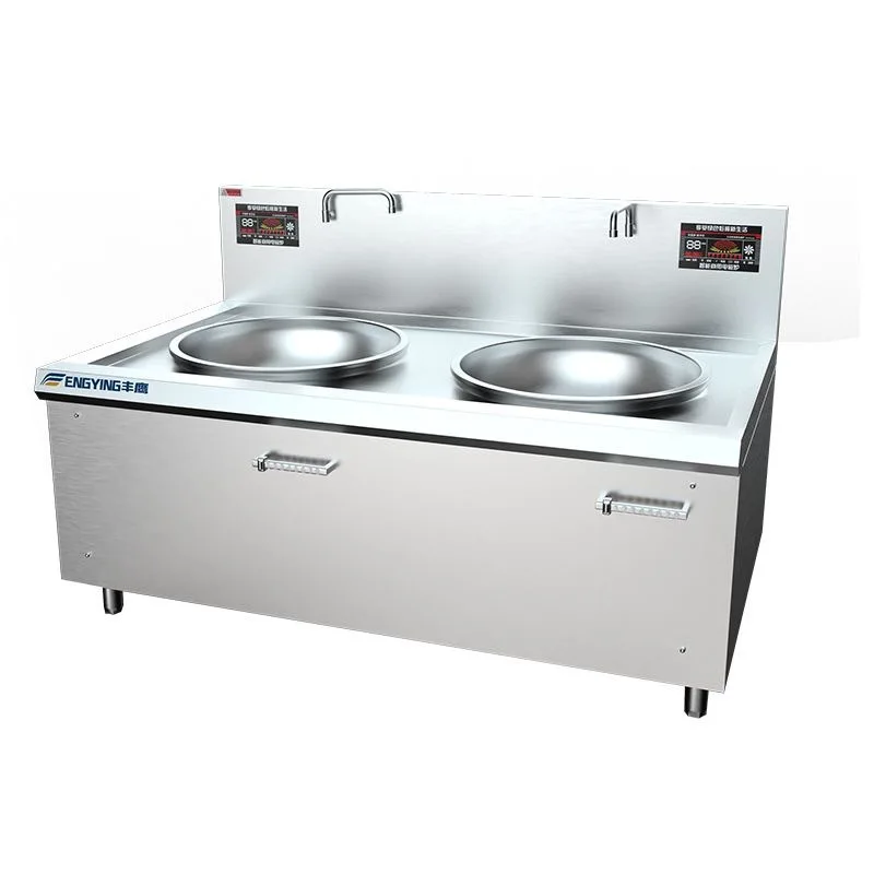 

Commercial induction cooker high power stainless steel pot large hotel canteen dining hall double induction cooker