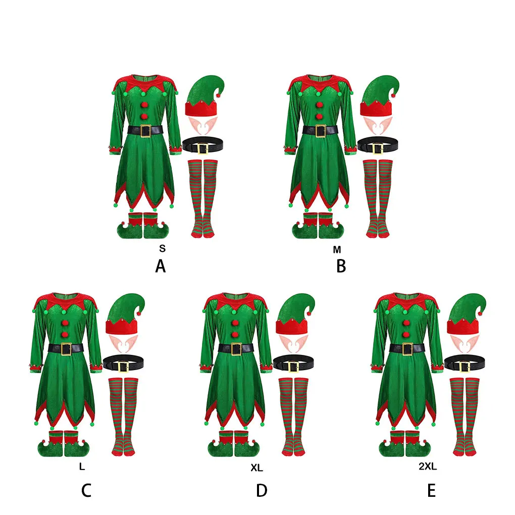 Lichtgewicht En Comfortabele Kerstman Kostuum Voor Vrouwen Complete Set Jongens Meisjes Kerstkostuum