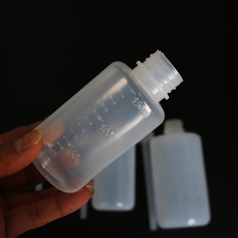 150/250/500ML Capacity Tattoo Cleaning Transparent White Plastic Green Soap Squeeze Bottle Laboratory Equipment Measuring Bottle