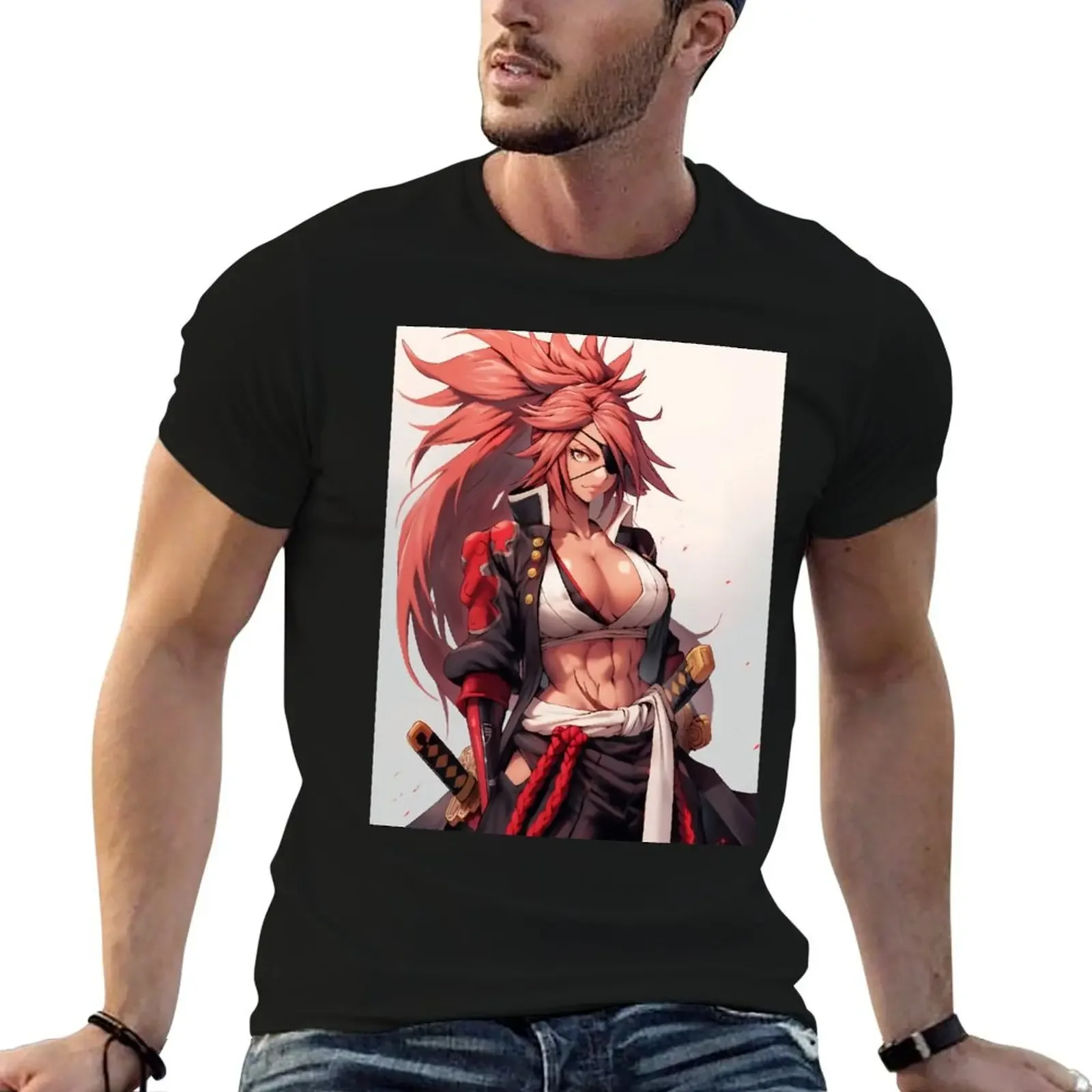 Baiken T-Shirt anime baggy shirts anime stuff anime figures tee shirts for men