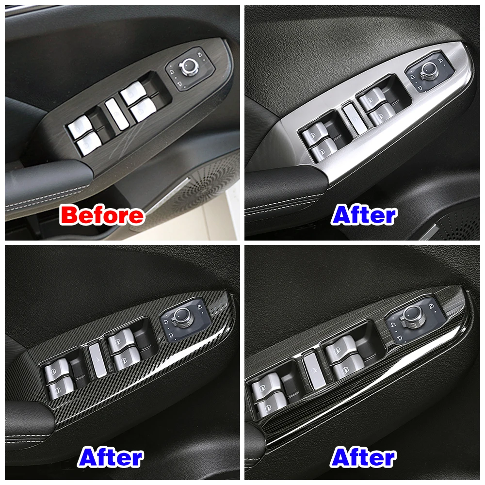 For Haval Jolion 2021-2024 Interior Modify Accessories Glass Window Lift Switch Button Panel Cover Trim Sticker Decoration Frame