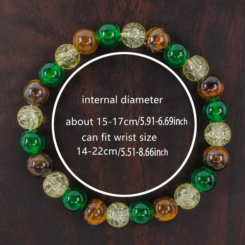 طبيعة الحجر المال أساور الرجال فام الاسترخاء النجاح الخرز المستديرة سوار القوة الشخصية الصحة Bracciale أومو الأساور #3