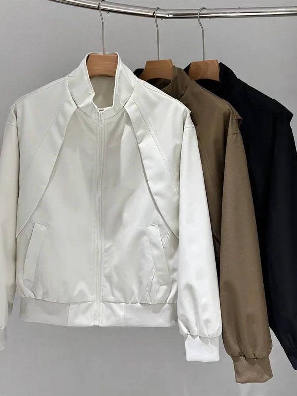 

Мужская куртка-пилот с воротником-стойкой, комбинированная, осенняя, для активного отдыха, ветрозащитная, рабочая, повседневная, из полиэфирного волокна