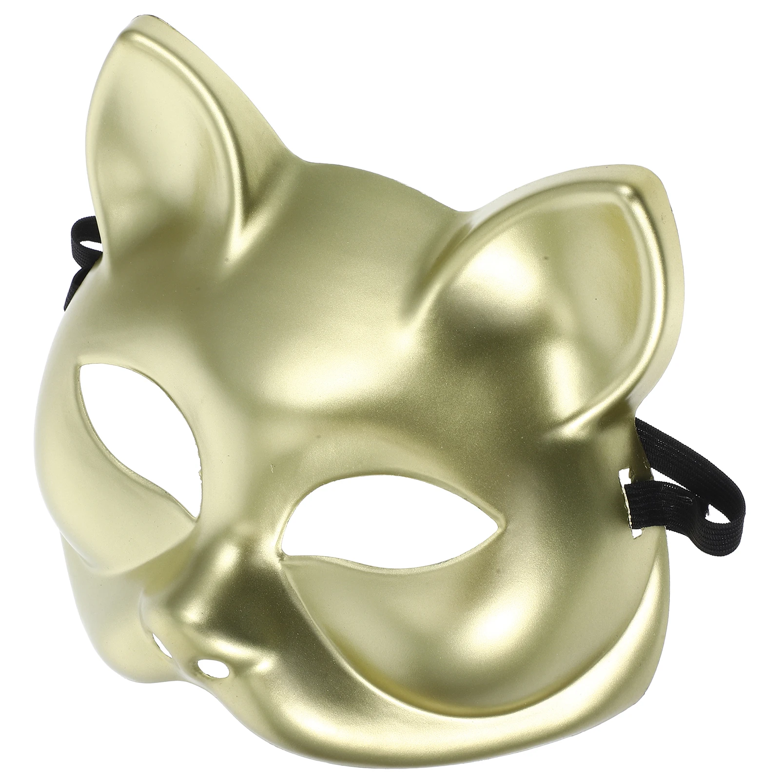 

1pcs Blank Fox Mask For Diy Cosplay Party Halloween Masquerade Costume Accessory Solid Craft Mask Prop Decor Face Fit Most Sizes