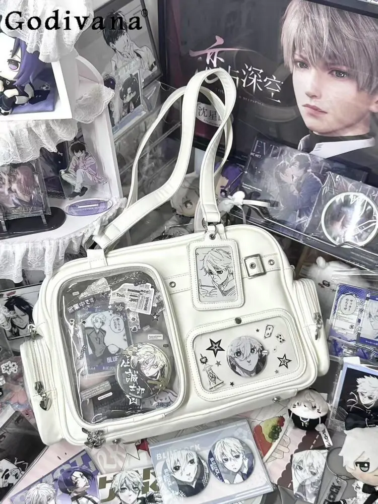 

Two-dimensional Japanese Original Large-capacity 20cm Baby Bag Double Shoulder Crossbody Versatile Small-capacity Pain Bag