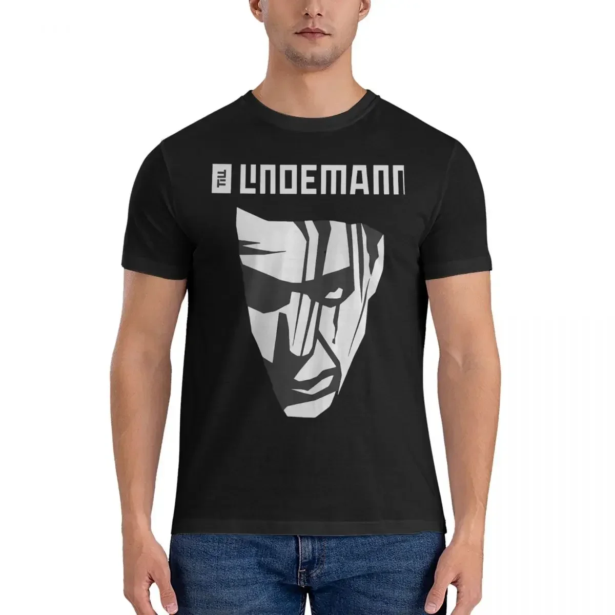 Fun Band T-Shirts Men Crew Neck 100% Cotton T Shirts L-Lindemann Short Sleeve Tees Unique Clothes