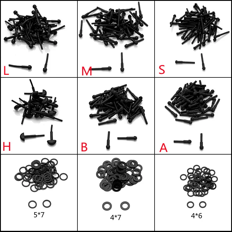 Professional Scissors Screws Parts repair Kit Bumpers/Washers/Stopper/Scissor Screws Keys Muti-Sizes In Box Wholesale Barber Use