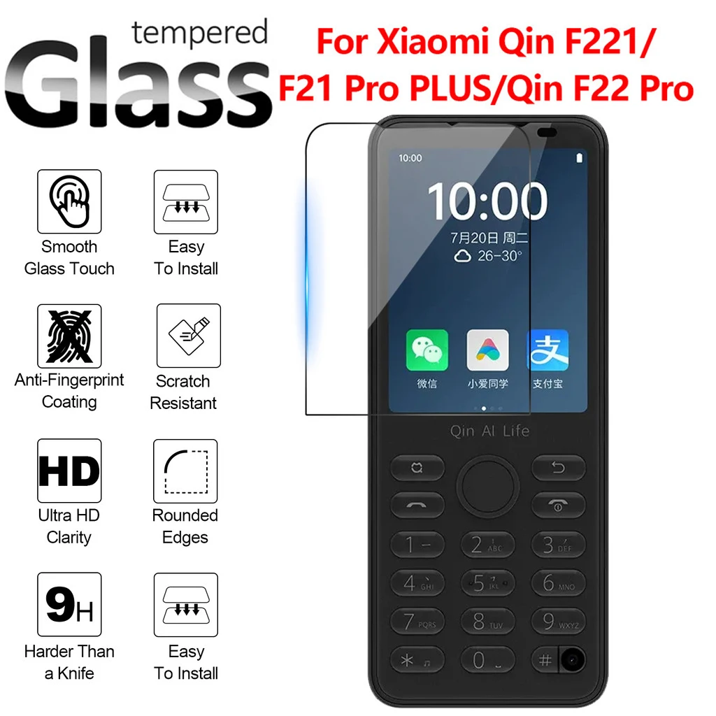 1-3PCS HD Tempered Glass Protective Film For Xiaomi Qin F221/F21 Pro PLUS/Qin F22 Pro Screen Protector Film Guard Shield Glass
