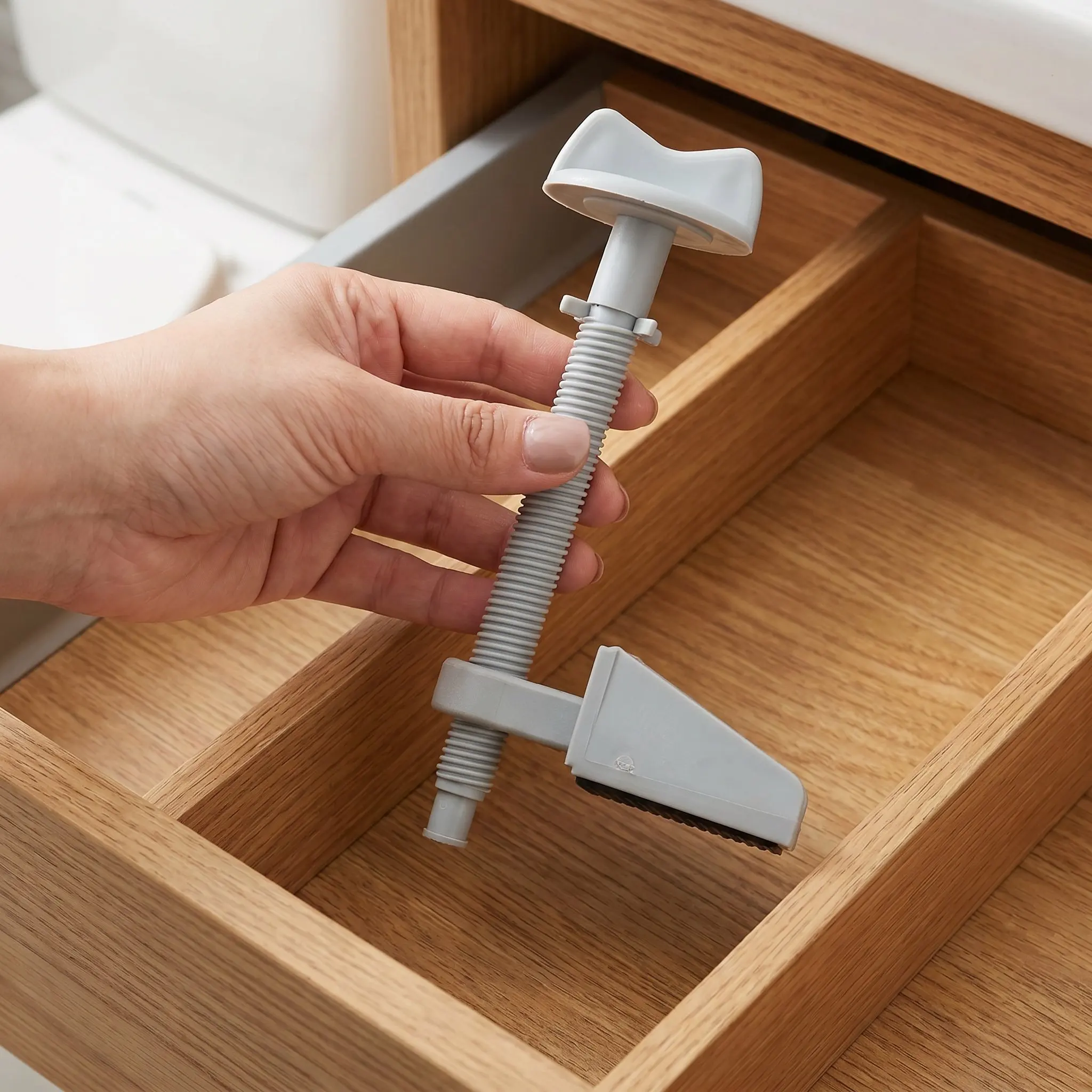 Raised Toilet Seat Locking Knob Screw Replacement Rod Fits Elevated Toilet Risers Stability Lock Pin Secure Clamp