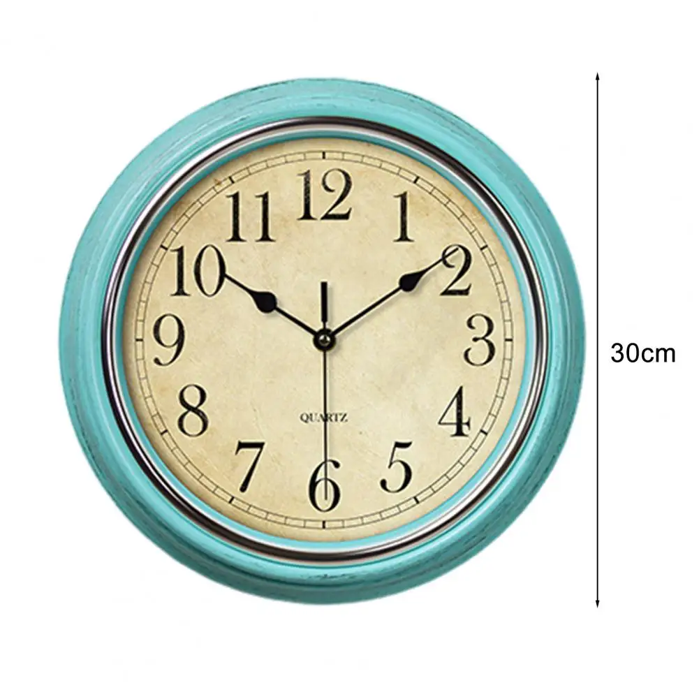 Vintage Wall Clock Vintage Silent Wall Clock Battery Operated Non-ticking Hanging Clock Rustic Retro Decorative for Room
