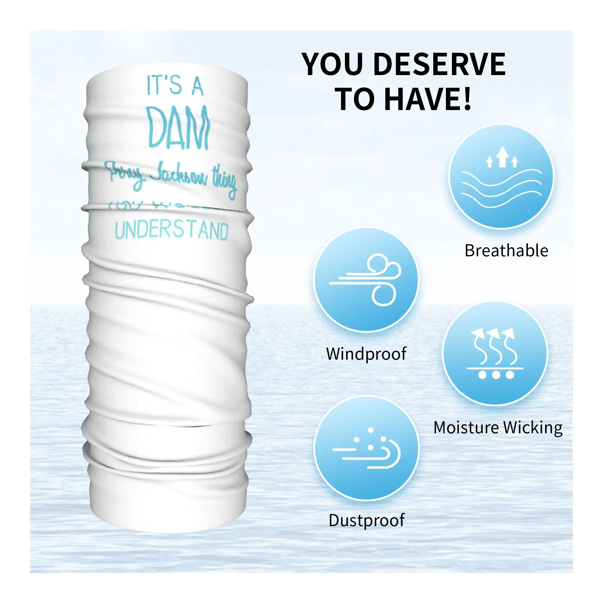 دام بيرسي جاكسون ثينغ باندانا الرقبة الجراب قناع مطبوع وشاح متعدد الوظائف عقال الجري للجنسين الكبار كل موسم