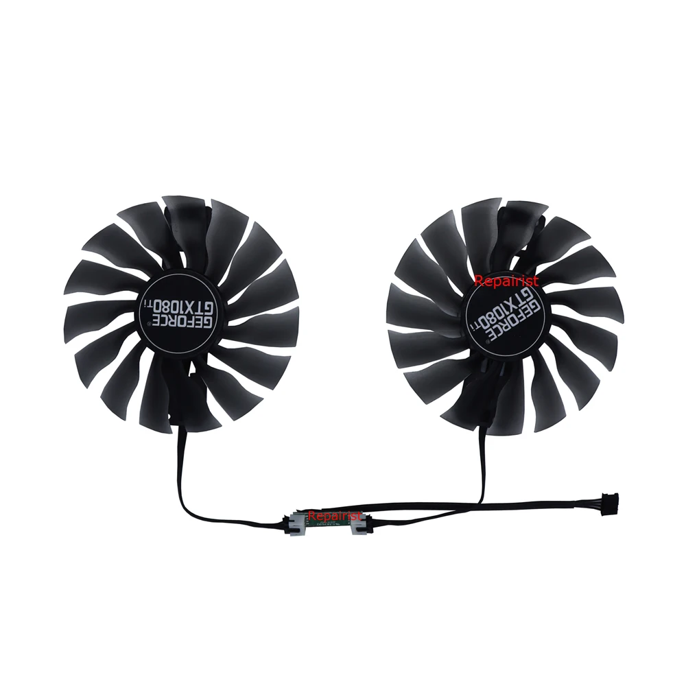 2Pcs/Set,GAA8S2U,Video Card Fan,For EMTEK XENON GTX 1080Ti TONE+ EMTEK XENON GTX1070 Super JetStream FF14,USED Fan