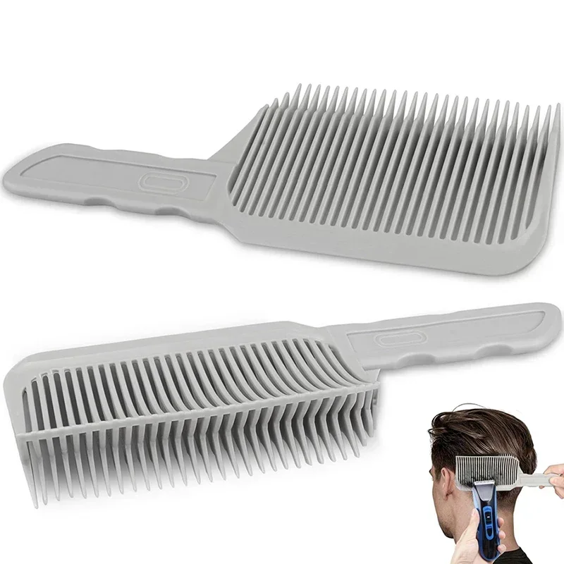 Professional Barber Fading Comb Clipper for Men Heat Resistant Flat Top Hair Cutting Blend Brush Salon Styling Tool