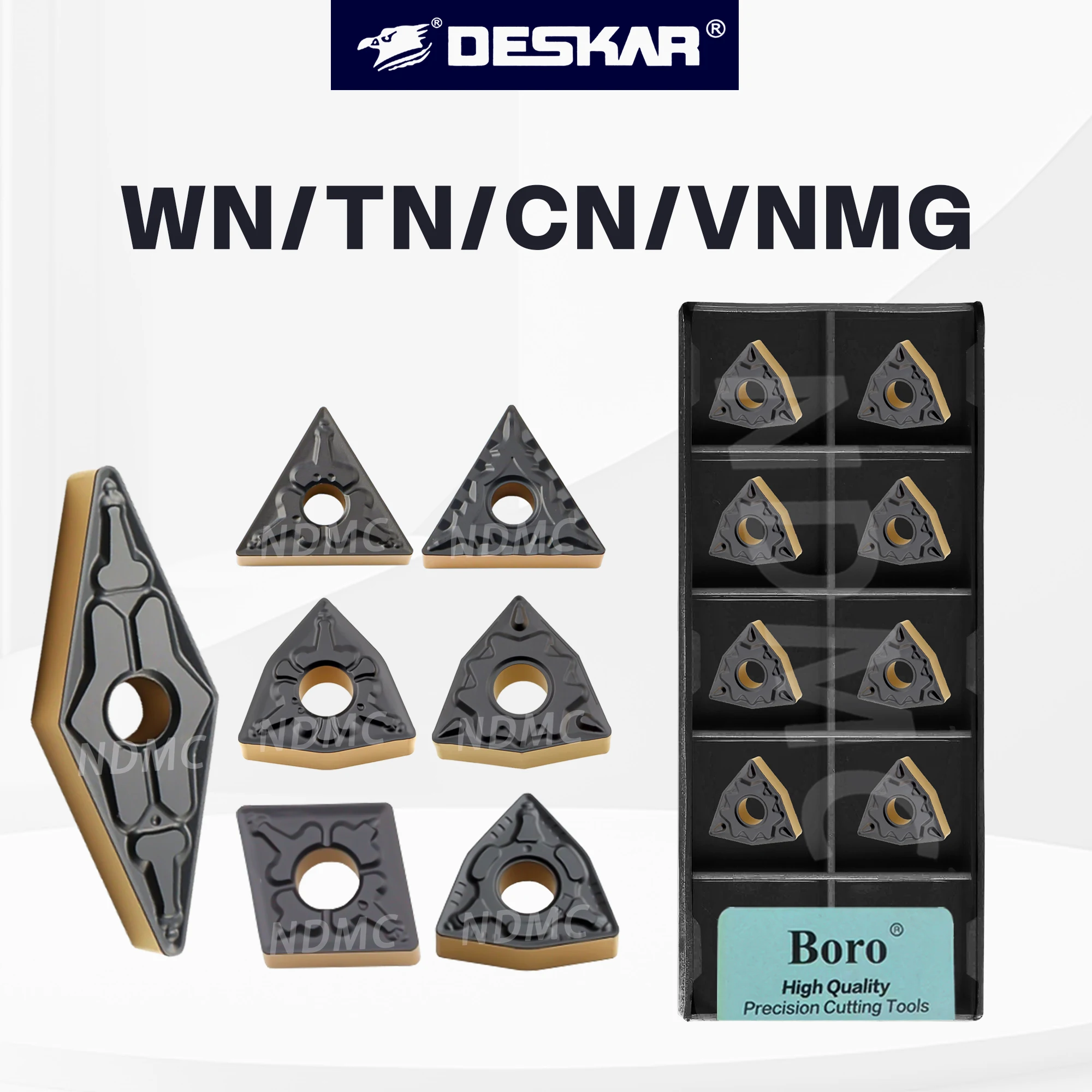 

TNMG160408/WNMG080404/CNMG120408/VNMG160408-TM/CQ/CM/HQ TF9218 CNC Lathe Dual Color Cutting Tools Series Processing Steels Parts