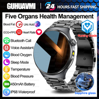 Nursing Grade Health Smartwatches For Men Women Precision Detection Heart Rate Blood Fats Uric Acid Blood Pressure ECG Smart Wat