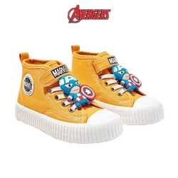 Marvel Cartoon Spider-Man Boys Canvas Shoes 2023 New Spring and Autumn High Top Children's Sneakers Casual Shoes Gift Trend