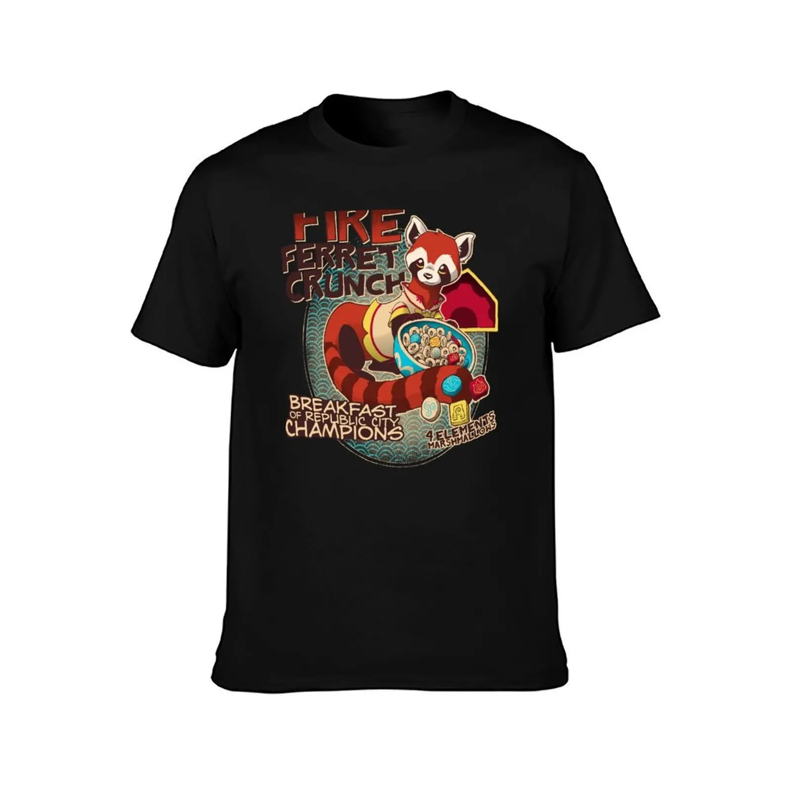 Fire Ferret Crunch Men T Shirt man t shirts cotton