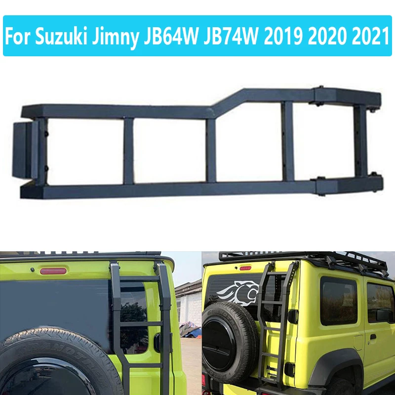 Aluminum Auto Parts For Suzuki Jimny JB64W JB74W 2019 2020 2021  Rear Door Tailgate Trunk Climbing Protection Frame