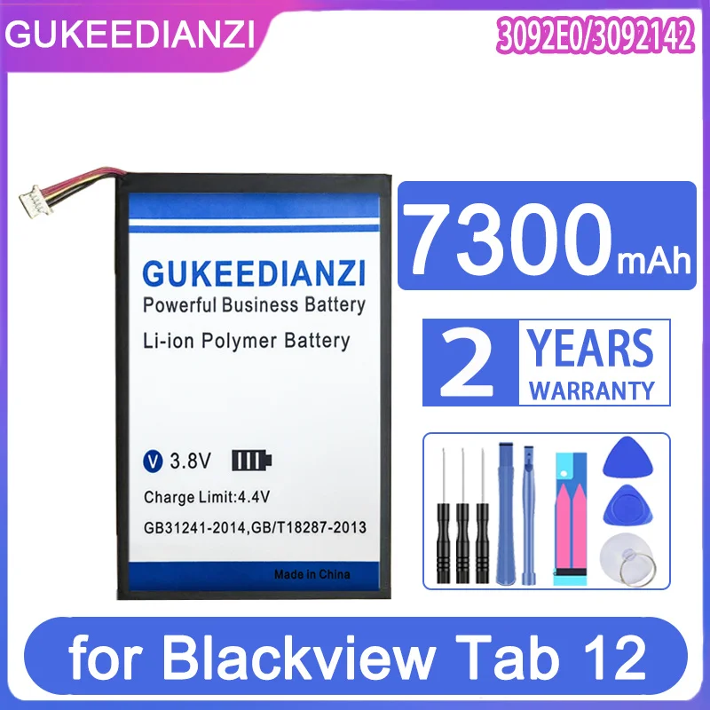 GUKEEDIANZI Laptop Replacement Battery 3092E0 3092142 7300mAh for Blackview Tab 12 tab12