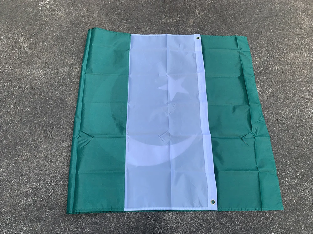 Z-ONE FLAG Pakistan flag 3x5 Feet   90x150cm polyester hanging Super Poly football FLAG Indoor Outdoor Polyester Flag