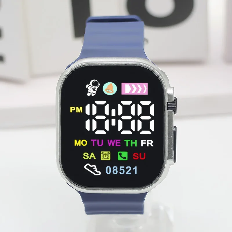 Luminous Children's Electronic Wristwatch LED Display Digital Kids Watches Sport Boys Girls Students Clock Watches Gifts Relojes