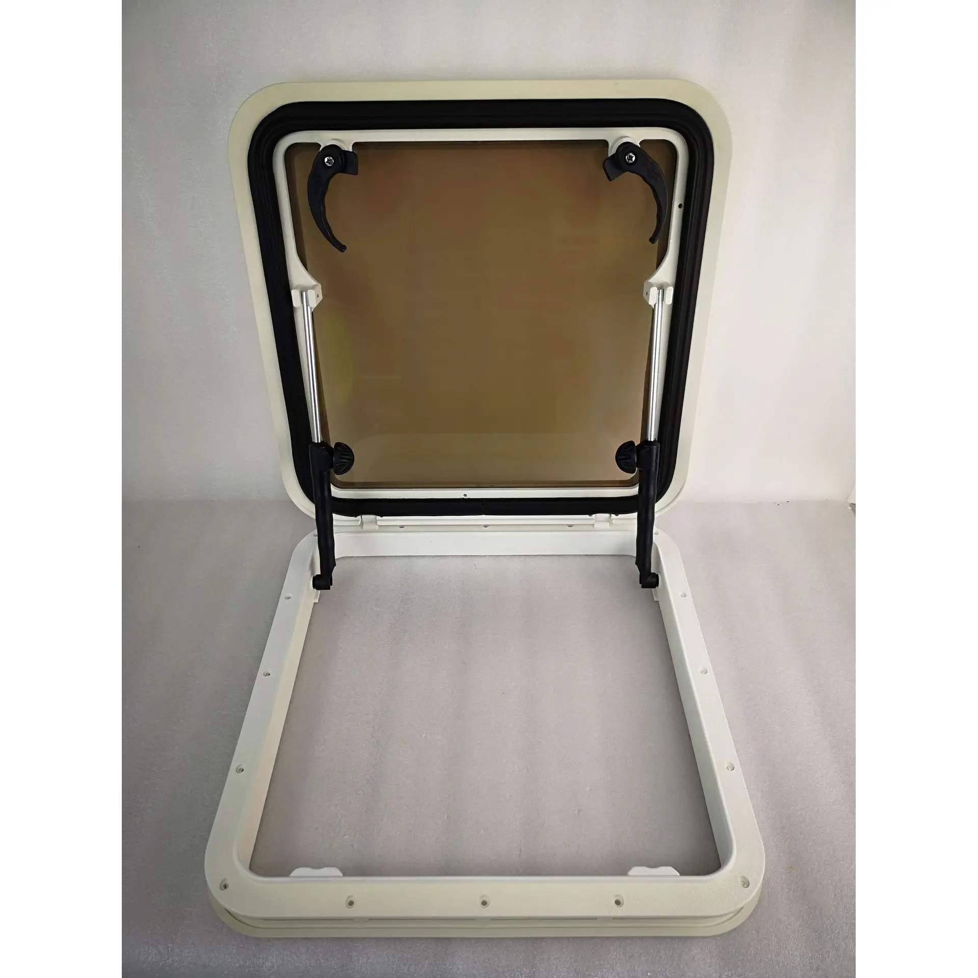 500*500 Mm Square Nylon Frame Tempered Glass Yacht/Ship Sunroof/Porter Window With Double Rods Product Category Boat Covers