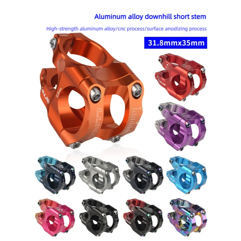 CNC Bike Stem 35mm Mtb Bicycle Bridge 31.8mm Handlebar Riser Aluminium Alloy Power